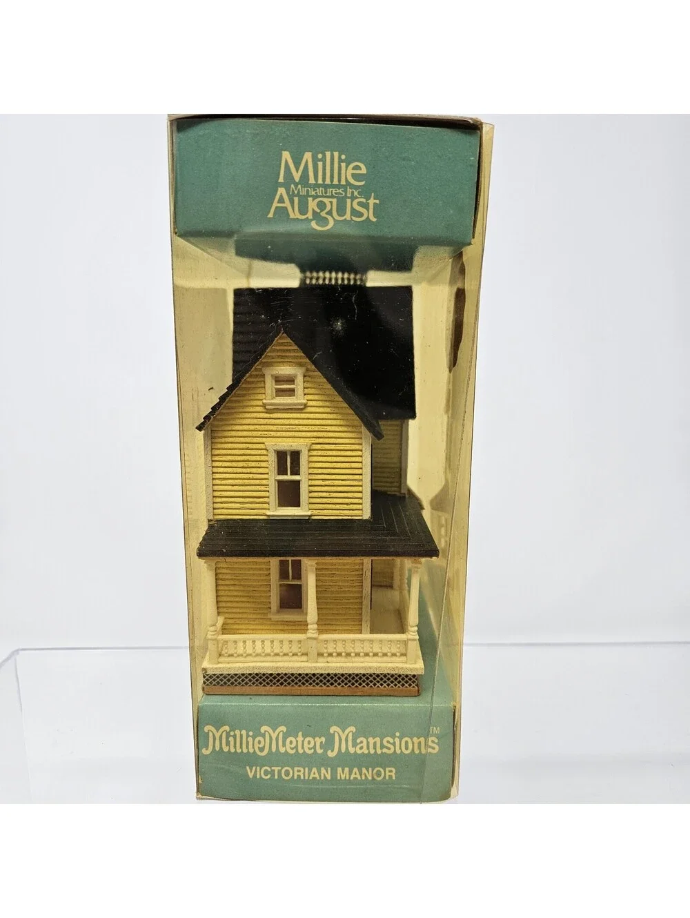 Wood Dollhouse Miniature 1:144 Scale Victorian House Vintage Millie Meter August
